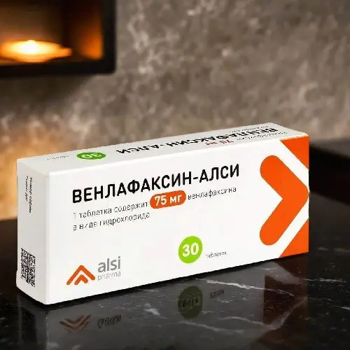 Венлафаксин-алси 75мг. [Антидепрессант]